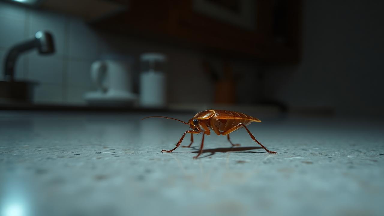 Insectes brun clair qui fuient la lumière
